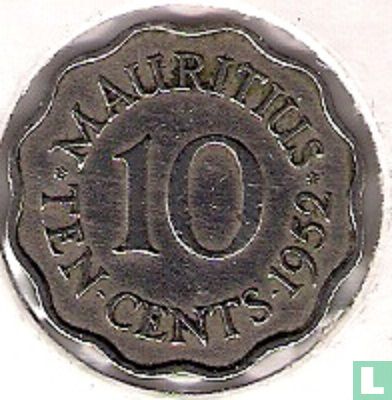 Mauritius 10 cents 1952 - Image 1