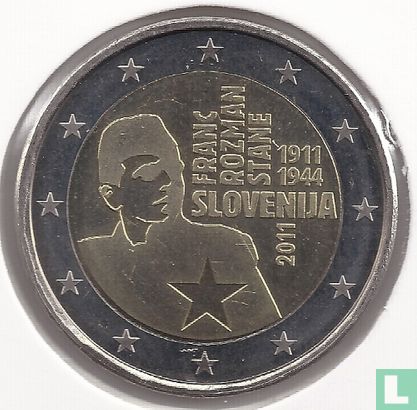 Slovenië 2 euro 2011 "100th anniversary Birth of the national hero Franc Rozman named Stane" - Afbeelding 1