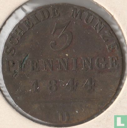 Prusse 3 pfenninge 1844 (D) - Image 1