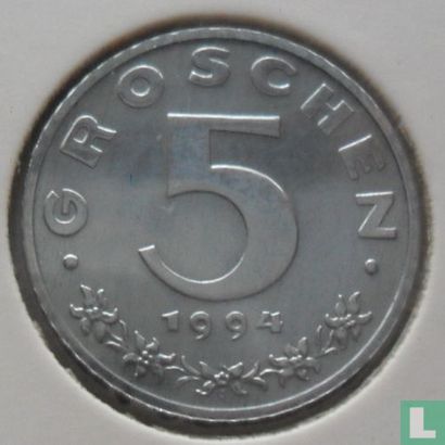 Oostenrijk 5 groschen 1994 - Afbeelding 1
