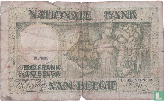 Belgium 50 francs/10 Belgas - Image 1