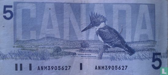 Canada 5 Dollar 1986 - Image 2