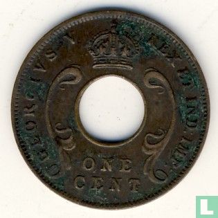 East Africa 1 cent 1928 (KN) - Image 2