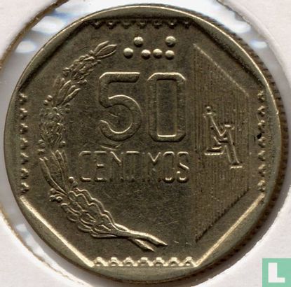 Pérou 50 céntimos 1996 - Image 2
