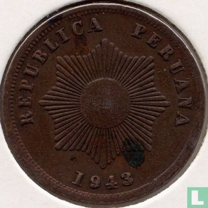 Peru 2 centavos 1943 - Afbeelding 1