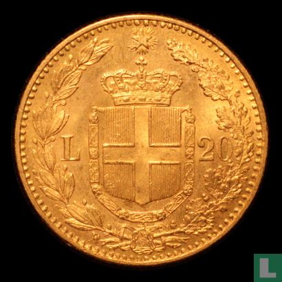 Italië 20 lire 1891 - Afbeelding 2