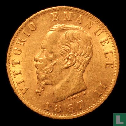 Italy 20 lire 1867 - Image 1