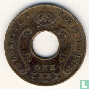 Oost-Afrika 1 cent 1925 (KN) - Afbeelding 2