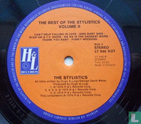 The Best Of The Stylistics Volume II - Bild 3