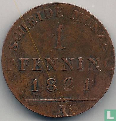 Prussia 1 pfenning 1821 (A) - Image 1