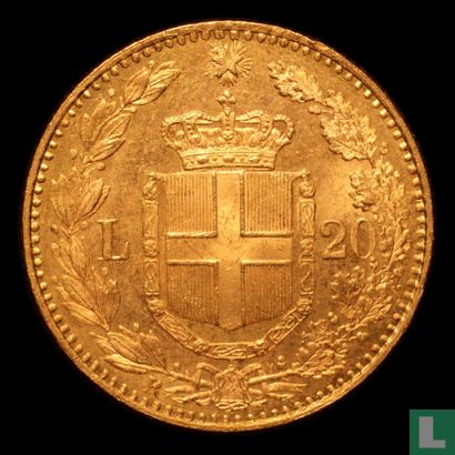 Italië 20 lire 1893 - Afbeelding 2
