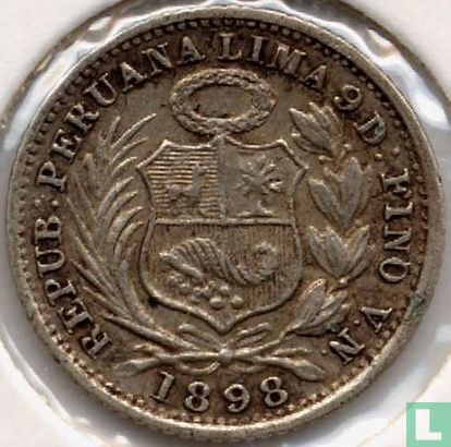 Peru ½ dinero 1898 (VN) - Image 1
