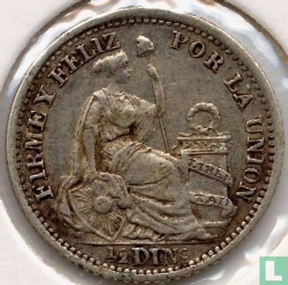 Peru ½ dinero 1898 (VN) - Image 2