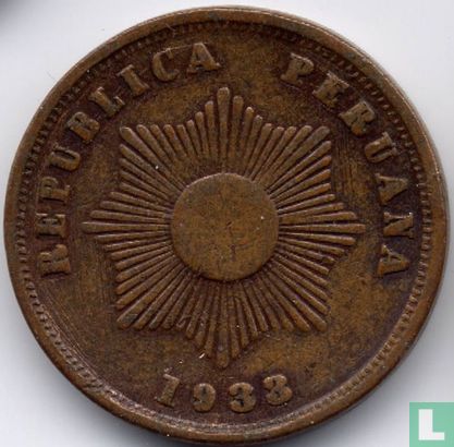 Peru 2 centavos 1933 (without C) - Image 1