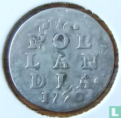 Holland 2 stuiver 1770 (misslag) - Afbeelding 1