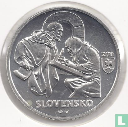 Slowakije 10 euro 2011 "900th anniversary of the Zobor Documents" - Afbeelding 1