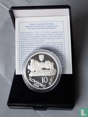 Slowakije 10 euro 2009 (PROOF) "150th anniversary of the birth of Aurel Stodola"  - Afbeelding 3