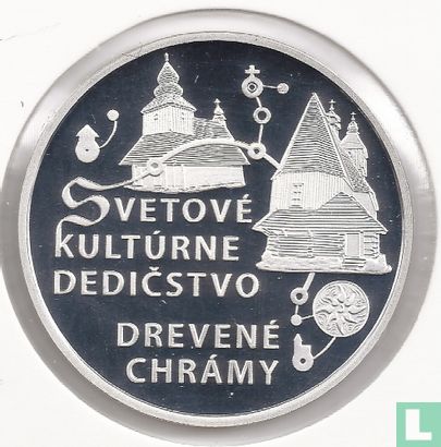 Slovakia 10 euro 2010 (PROOF) "Wooden Churches of the Slovak Part of the Carpathian Mountain Area" - Image 2
