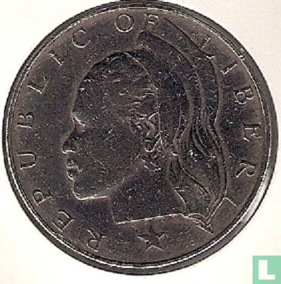 Libéria 1 dollar 1966 - Image 2