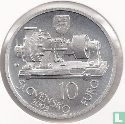Slovakia 10 euro 2009 "150th anniversary of the birth of Aurel Stodola"  - Image 1
