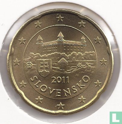 Slowakei 20 Cent 2011 - Bild 1