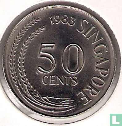 Singapour 50 cents 1983 - Image 1