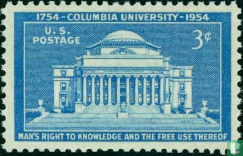 Columbia University 1754-1954