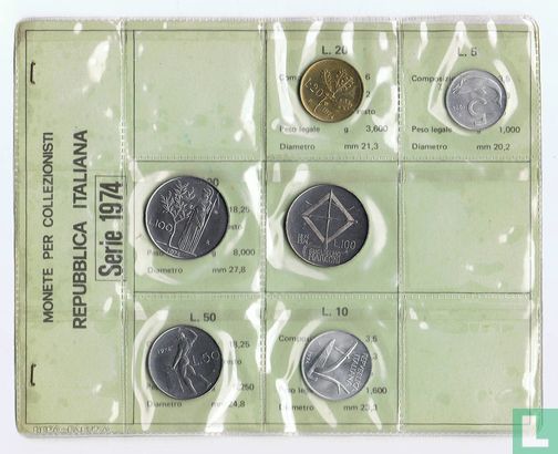 Italy mint set 1974 - Image 1
