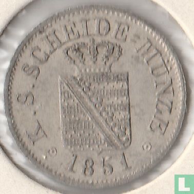 Saxony-Albertine ½ neugroschen / 5 pfennige 1851 - Image 1
