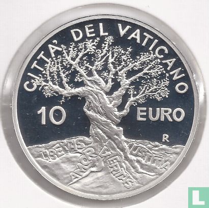 Vaticaan 10 euro 2004 (PROOF) "37th World day for Peace" - Afbeelding 2