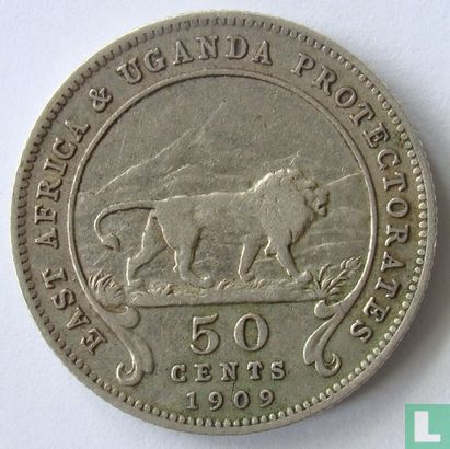 Oost-Afrika 50 cents 1909 - Afbeelding 1