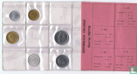 Italy mint set 1978 - Image 2