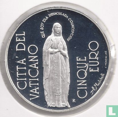 Vaticaan 5 euro 2004 (PROOF) "150th anniversary Proclamation of the Dogma of the Immaculate Conception" - Afbeelding 2