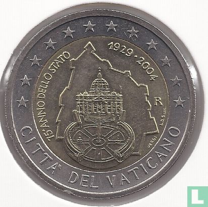 Vatican 2 euro 2004 "75th anniversary Foundation of the Vatican City State" - Image 1