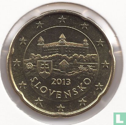 Slowakei 20 Cent 2013 - Bild 1