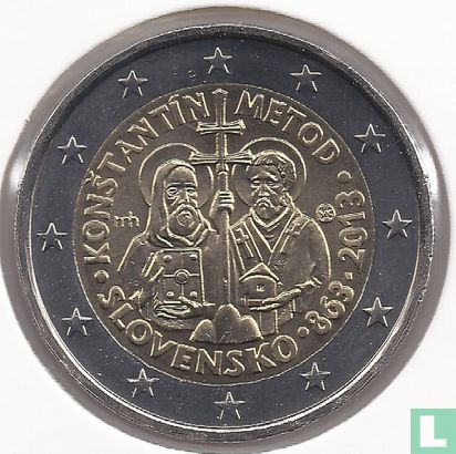 Slovakia 2 euro 2013 "1150th anniversary Advent of Constantine and Methodius to the Great Moravia" - Image 1