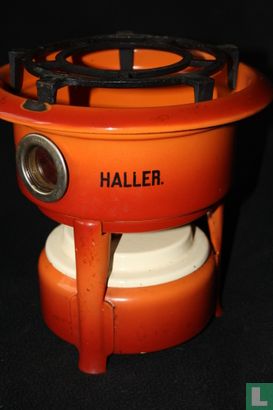 1 pit en 3 pit petroleumstel HALLER oranje - Image 1