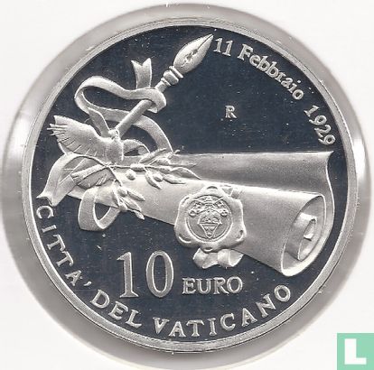 Vatikan 10 Euro 2009 (PP) "80th anniversary of the foundation of the State of Vatican:" - Bild 2