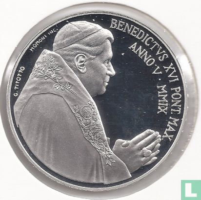 Vaticaan 5 euro 2009 (PROOF) "42nd world day of Peace" - Afbeelding 1