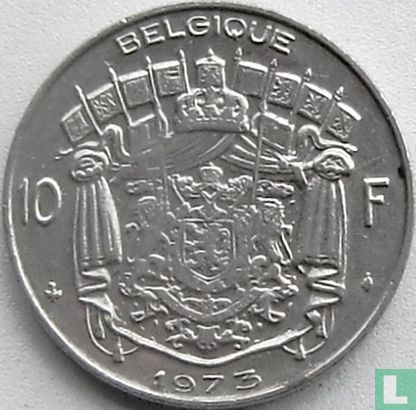 Belgique 10 francs 1973 (FRA) - Image 1