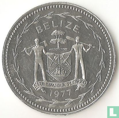 Belize 5 cents 1977 "Fork-tailed flycatchers" - Afbeelding 1