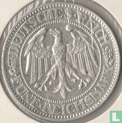 Empire allemand 5 reichsmark 1931 (A) - Image 2