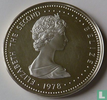 Belize 25 dollars 1978 (PROOF) "25th anniversary Coronation of Queen Elizabeth II" - Afbeelding 1