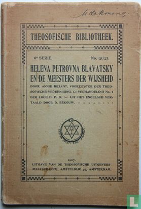 Helena Petrovna Blavatsky en de meesters der wijsheid - Afbeelding 1