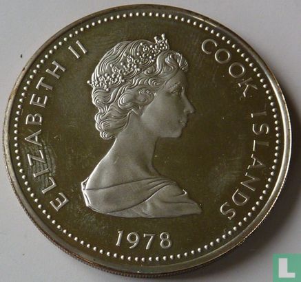 Cook-Inseln 10 Dollar 1978 (PP) "25th Anniversary of the Coronation of Queen Elizabeth II" - Bild 1