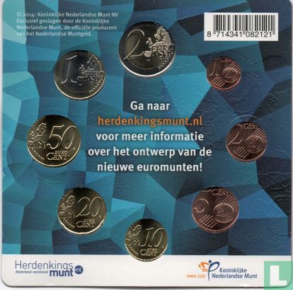 Pays-Bas coffret 2014 "Introducing new coins King Willem - Alexander" - Image 2