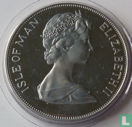 Man 1 crown 1978 (PROOF - zilver) "25th anniversary of the Coronation of Queen Elizabeth II" - Afbeelding 2