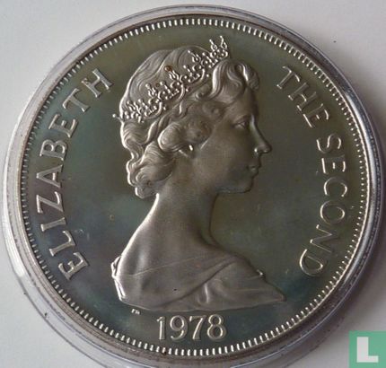 Ascension 1 crown 1978 (PROOF) "25th anniversary of the Coronation of Queen Elizabeth II" - Image 1