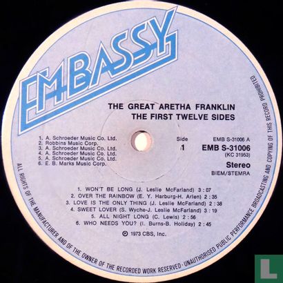 The Great Aretha Franklin, the First Twelve Sides - Image 3