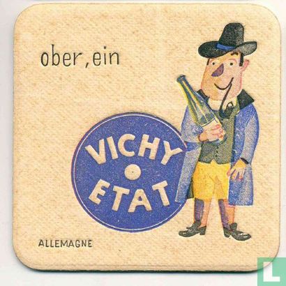 Allemagne Ober, ein Vichy Etat / Dit is een van de 30 bierviltjes "Collectie Expo 1958". - Afbeelding 1